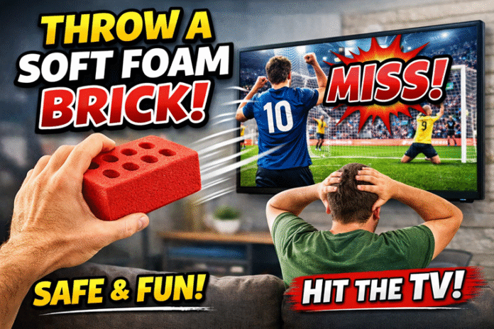 Foam throw brick soft